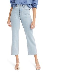 Levis High waist ankle straight leg Jean